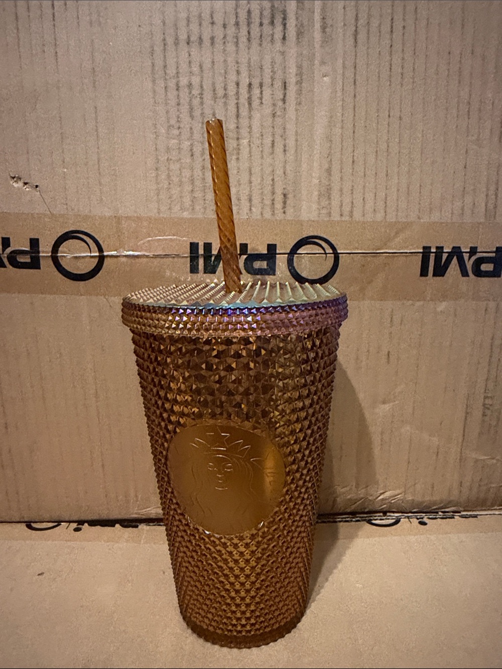 Starbucks Gold Studded Reusable Tumbler with Straw